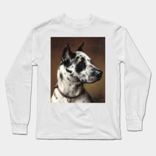 Portrait of a Great Dane (circa 1900) by Carl Reichert Long Sleeve T-Shirt